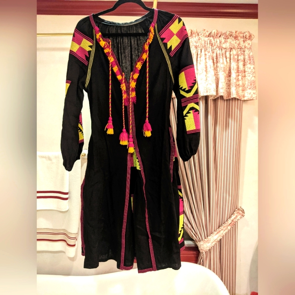 Hand embroidery Vita Kin inspired mini dress